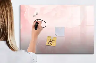 Tablă magnetică cu ștergere uscată cu model de trandafiri înfloriți