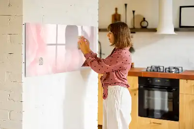 Tablă magnetică cu ștergere uscată cu model de trandafiri înfloriți