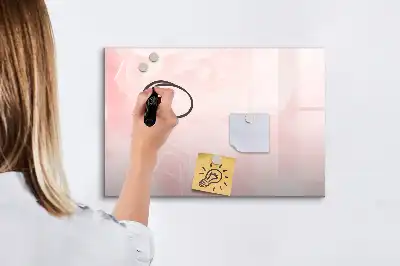 Tablă magnetică cu ștergere uscată cu model de trandafiri înfloriți