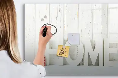 Tablă magnetică cu ștergere uscată cu text Acasă