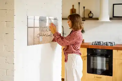 Tablă magnetică cu ștergere uscată design cu citat pe plajă