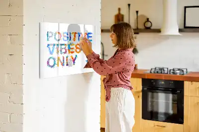 Tablă magnetică cu ștergere uscată cu citat pozitiv