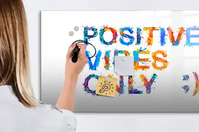Tablă magnetică cu ștergere uscată cu citat pozitiv