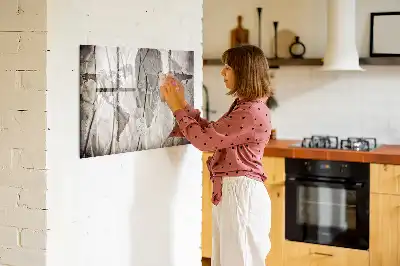 Tablă magnetică cu ștergere uscată model cu harta lumii