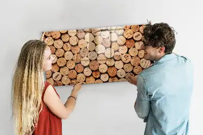 Dopuri de vin din lemn tablă magnetică cu ștergere uscată