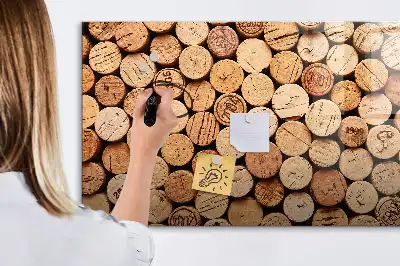 Dopuri de vin din lemn tablă magnetică cu ștergere uscată