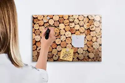 Dopuri de vin din lemn tablă magnetică cu ștergere uscată