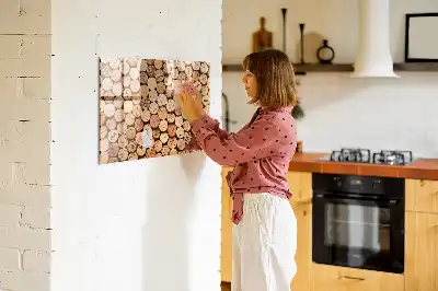 Dopuri de vin din lemn tablă magnetică cu ștergere uscată