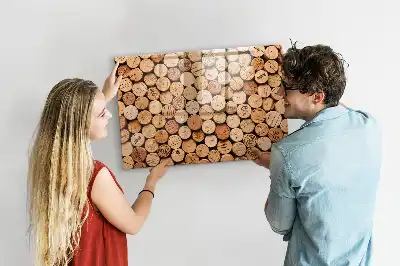Dopuri de vin din lemn tablă magnetică cu ștergere uscată