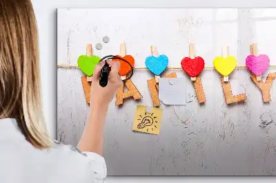 Tablă magnetică cu ștergere uscată cu model text Familie