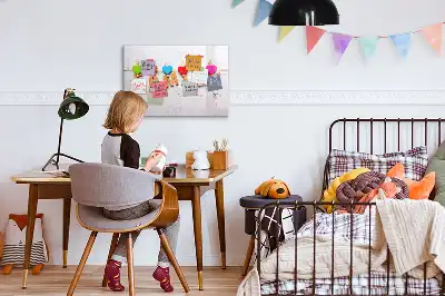 Tablă magnetică cu ștergere uscată cu model text Familie