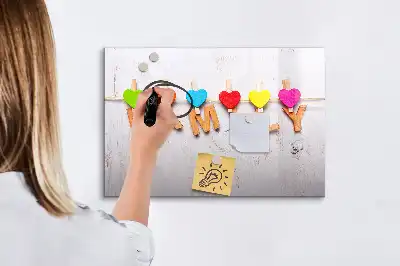 Tablă magnetică cu ștergere uscată cu model text Familie