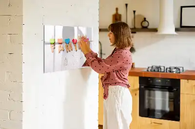 Tablă magnetică cu ștergere uscată cu model text Familie