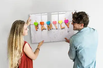 Tablă magnetică cu ștergere uscată cu model text Familie