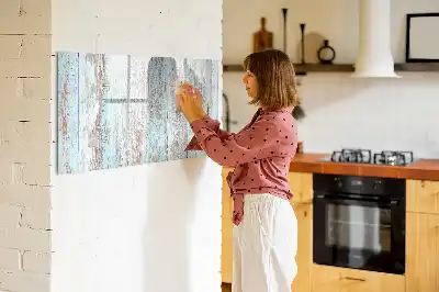 Tablă magnetică cu ștergere uscată cu ramă din lemn pastelat