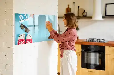 Tablă magnetică cu ștergere uscată model Prima zi de vară
