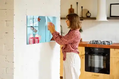 Tablă magnetică cu ștergere uscată model Prima zi de vară