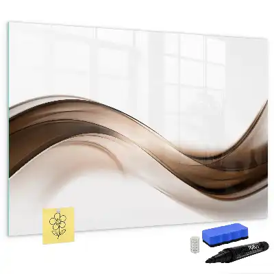 Tablă magnetică cu ștergere uscată model Linie de abstracție