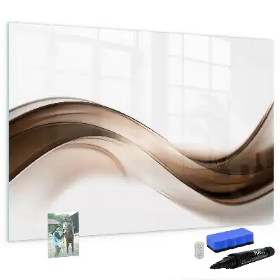 Tablă magnetică cu ștergere uscată model Linie de abstracție