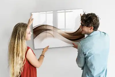 Tablă magnetică cu ștergere uscată model Linie de abstracție