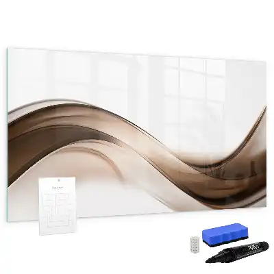 Tablă magnetică cu ștergere uscată model Linie de abstracție
