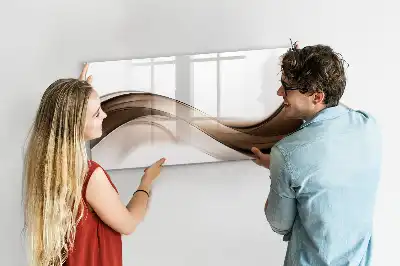 Tablă magnetică cu ștergere uscată model Linie de abstracție