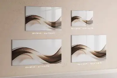 Tablă magnetică cu ștergere uscată model Linie de abstracție