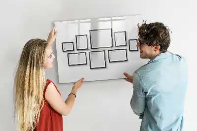 Tablă magnetică pentru scriere și ștergere uscată cu ramă neagră
