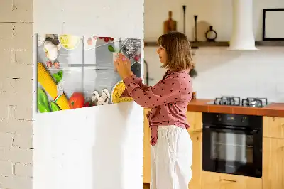 Tablă magnetică cu ștergere uscată pentru ingrediente