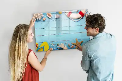Tablă magnetică cu ștergere uscată pentru accesorii de plajă