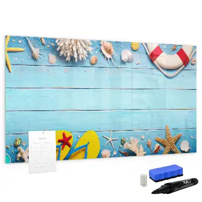 Tablă magnetică cu ștergere uscată pentru accesorii de plajă