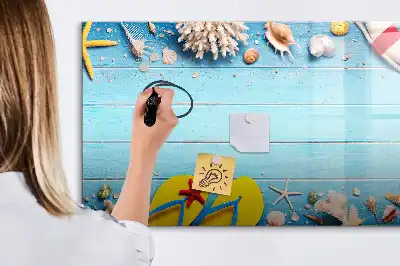 Tablă magnetică cu ștergere uscată pentru accesorii de plajă