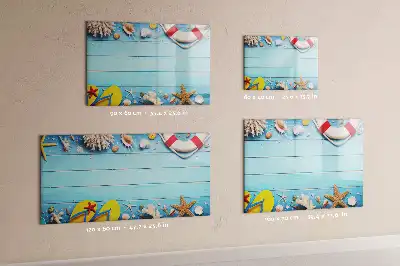 Tablă magnetică cu ștergere uscată pentru accesorii de plajă
