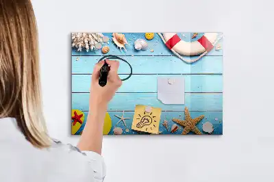 Tablă magnetică cu ștergere uscată pentru accesorii de plajă