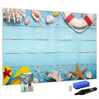 Tablă magnetică cu ștergere uscată pentru accesorii de plajă