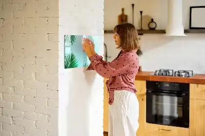 Tablă magnetică cu ștergere uscată cu model frunze de palmier