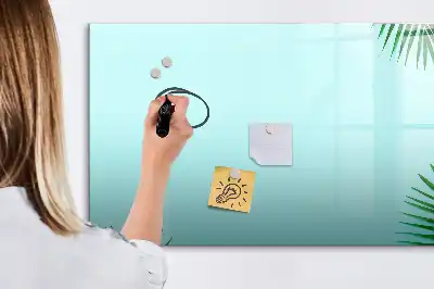 Tablă magnetică cu ștergere uscată cu design frunze exotice
