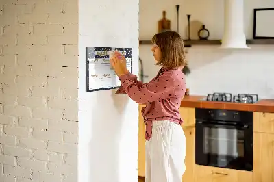 Tablă magnetică pentru planificarea meselor cu model cu stele și ștergere uscată