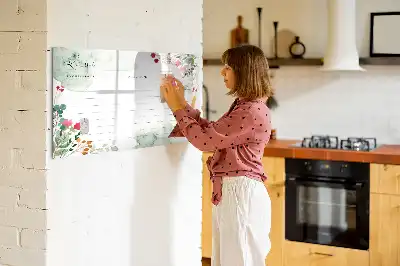 Tablă magnetică cu ștergere uscată pentru rețete