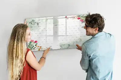 Tablă magnetică cu ștergere uscată pentru rețete