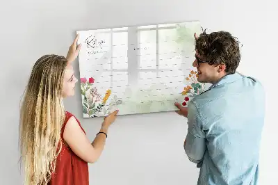 Tablă magnetică cu ștergere uscată pentru rețete
