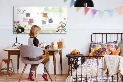Tablă magnetică cu ștergere uscată pentru rețete