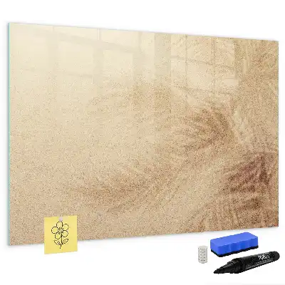 Tablă magnetică cu ștergere uscată model cu frunze abstracte