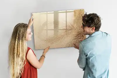Tablă magnetică cu ștergere uscată model cu frunze abstracte