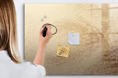Tablă magnetică cu ștergere uscată model cu frunze abstracte