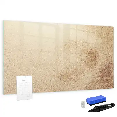 Tablă magnetică cu ștergere uscată model cu frunze abstracte