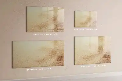 Tablă magnetică cu ștergere uscată model cu frunze abstracte