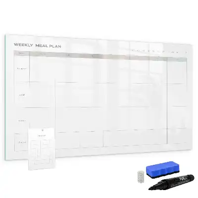 Tablă magnetică cu ștergere uscată cu design minimalist pentru meniu