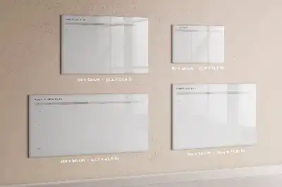 Tablă magnetică cu ștergere uscată cu design minimalist pentru meniu