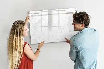Tablă magnetică cu ștergere uscată model meniu simplu